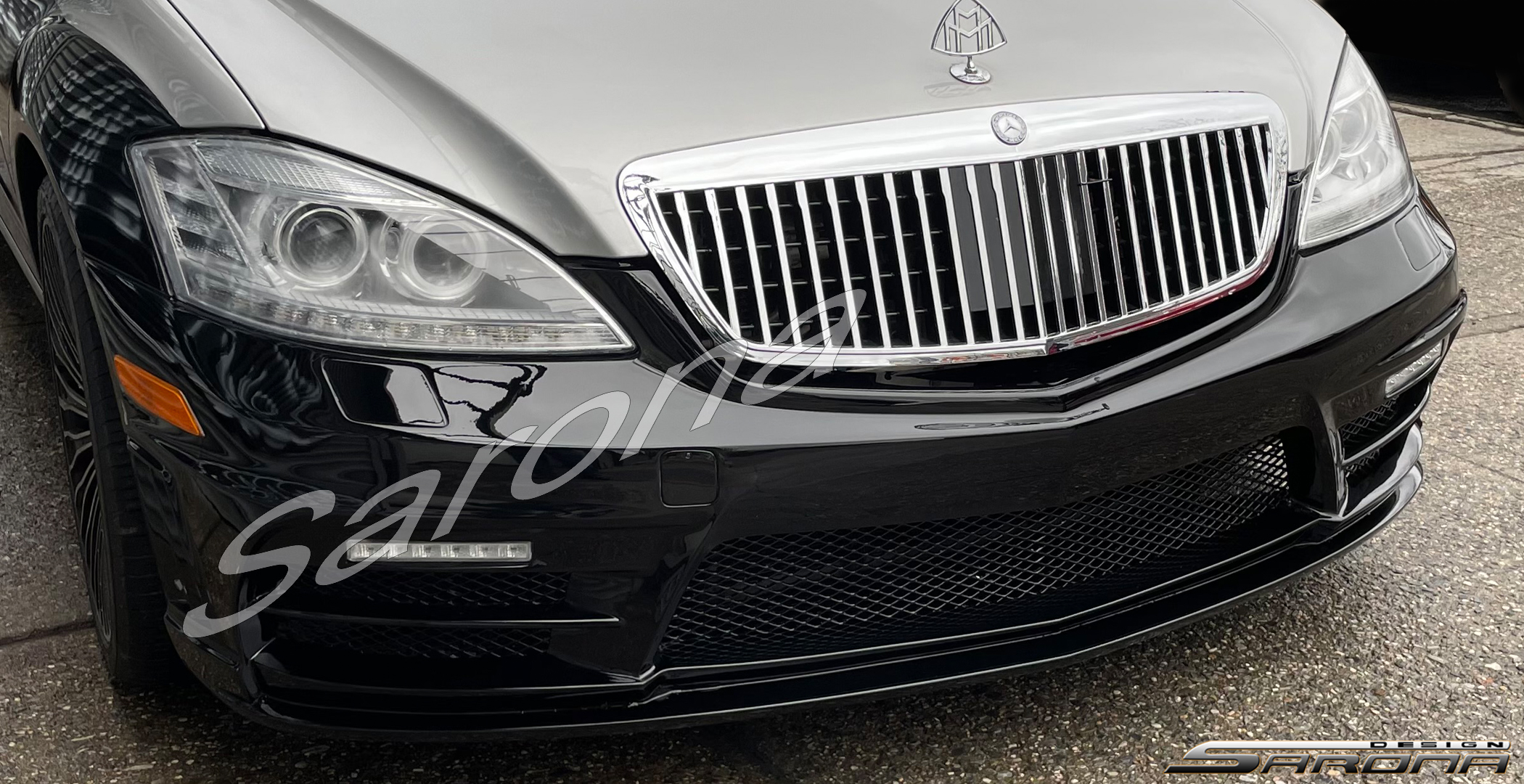 Custom Mercedes S Class  Sedan Front Bumper (2007 - 2012) - $1290.00 (Part #MB-185-FB)